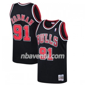 Camiseta Hombre Chicago Bulls Dennis Rodman 91 Hardwood Classics Swingman